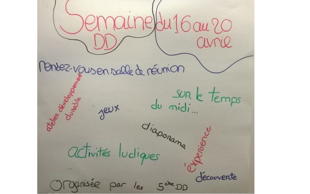 Une semaine sur le Développement Durable au collège