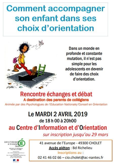 Échanges et débat parents organisée par le CIO CHOLET