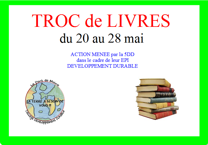 Troc de livres – 5DD