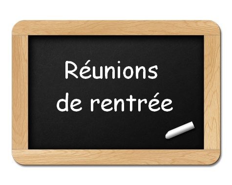 Réunions de rentrée