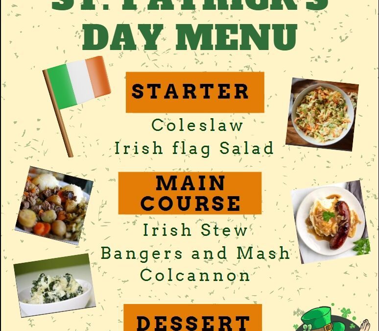 Un menu irlandais !